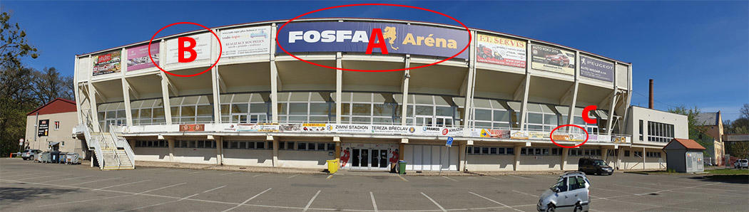 Reklamní plocha - zimní stadion