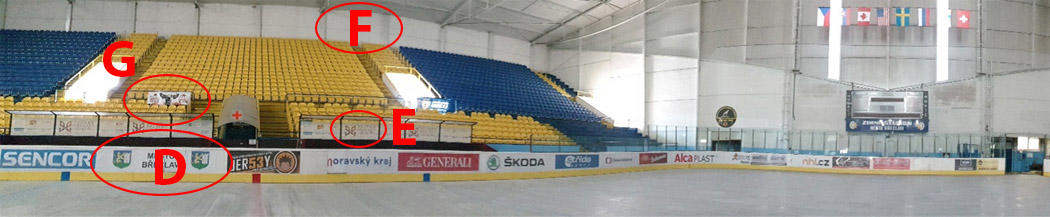 Reklamní plochy - zimní stadion